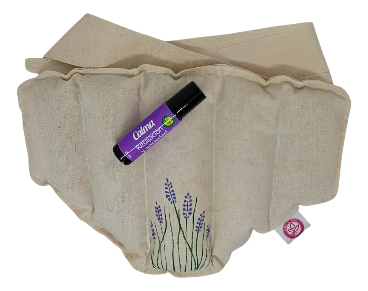 Pack Almohadilla Uterina(Dolor Menstrual) + Roll on Calma Aromaterapia